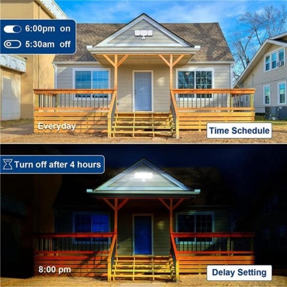 Smart WiFi LED Security Light Motion Sensor Outdoor, Tunable White and Dimmable - Picture 3 of 7